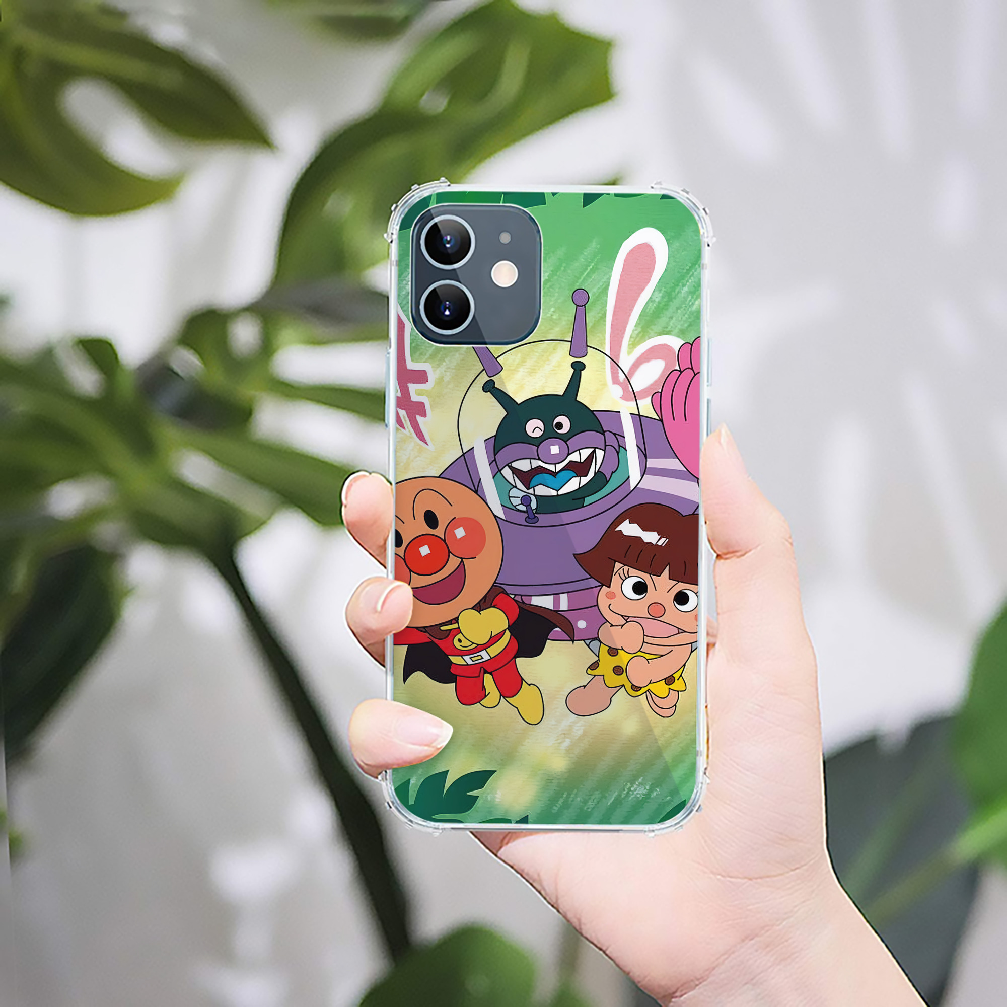（画像用） アンパンマン Anpanman 【iPhone 12シリーズ対応】透明スマホケース（クリアソフトケース）